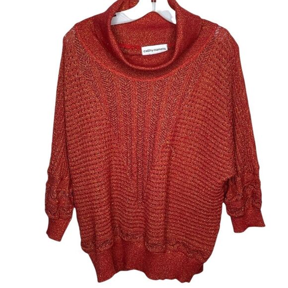 Vintage Cathy Daniels Metallic Sweater‎ - Picture 1 of 6